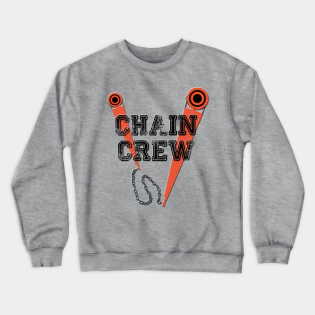 Football Chain Crew Crewneck Sweatshirt by ArmChairQBGraphics